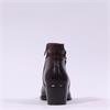 Regarde Le Ciel Ring Buckle Ankle Boot - Brown Leather